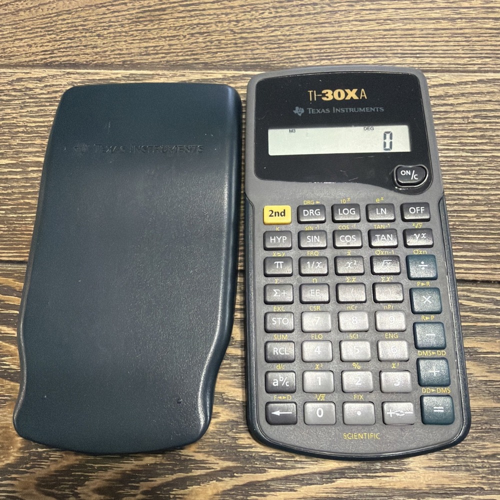 Texas Instruments TI 30Xa  - Scientific Calculator w/Cover - TESTED